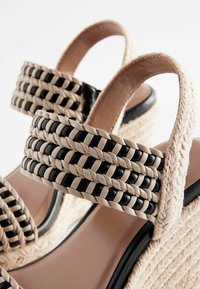 Next FOREVER COMFORT SQUARE TOE WEAVE - REGULAR FIT - Espadrilky - monochrome