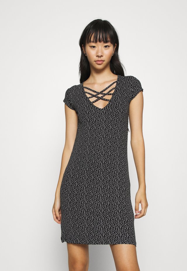 Vestido informal - off-white/black