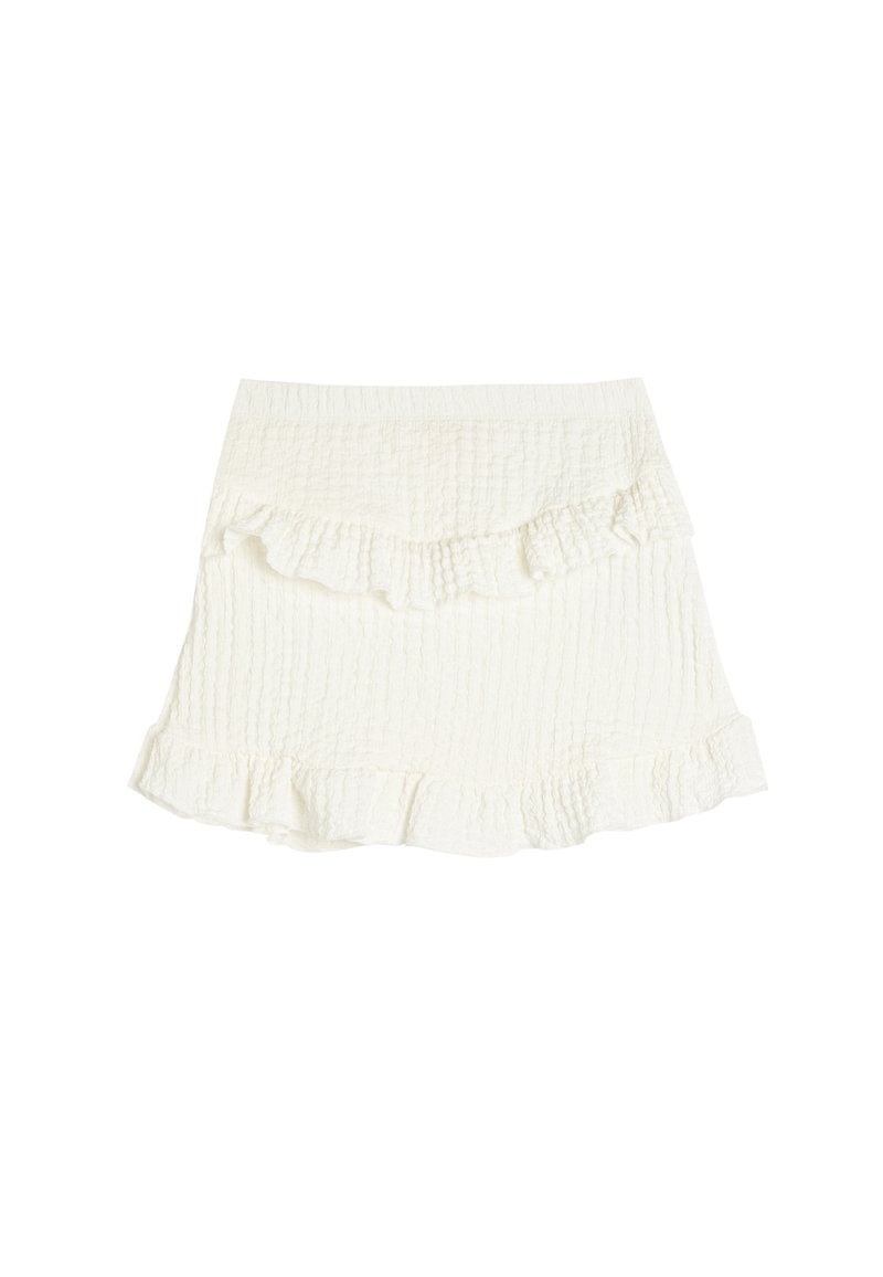 Koton TEXTURED  - Minifalda - white