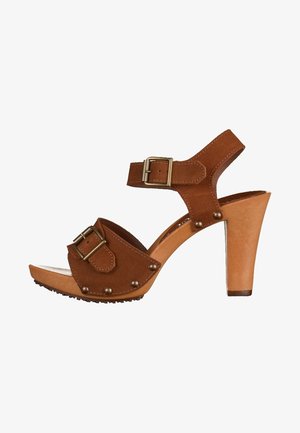 s.Oliver, Sandales à talons hauts - brown