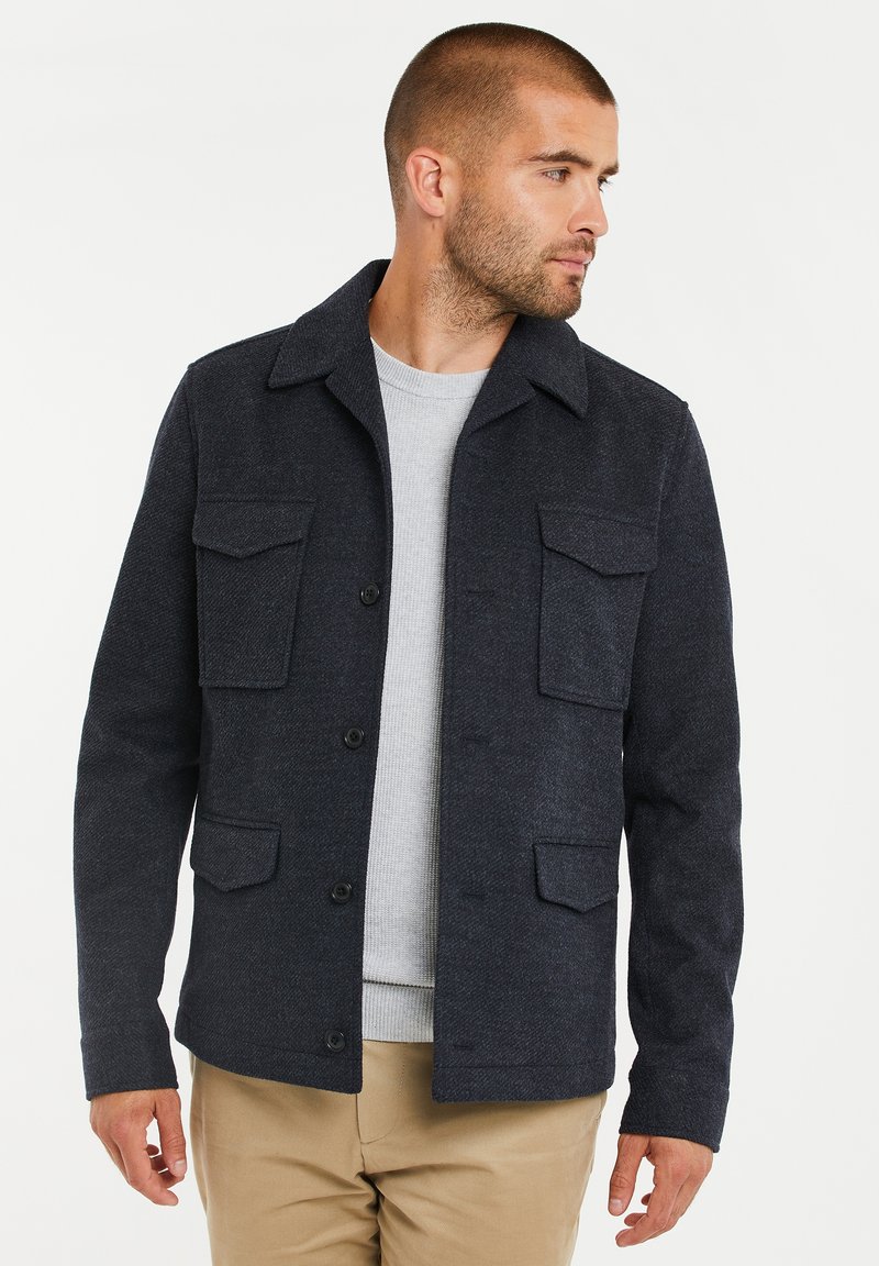 Threadbare SHACKET POCKET PETTY LUXE Tunn jacka navy marl/blå