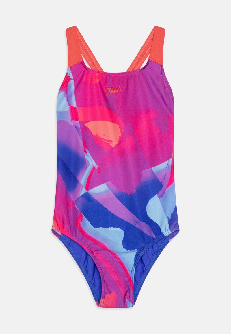 Speedo - GIRLS DIGITAL ALLOVER POWERBACK - Maillot de bain - royal blue, Agrandir