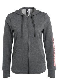 adidas Performance Felpa con zip - dark grey