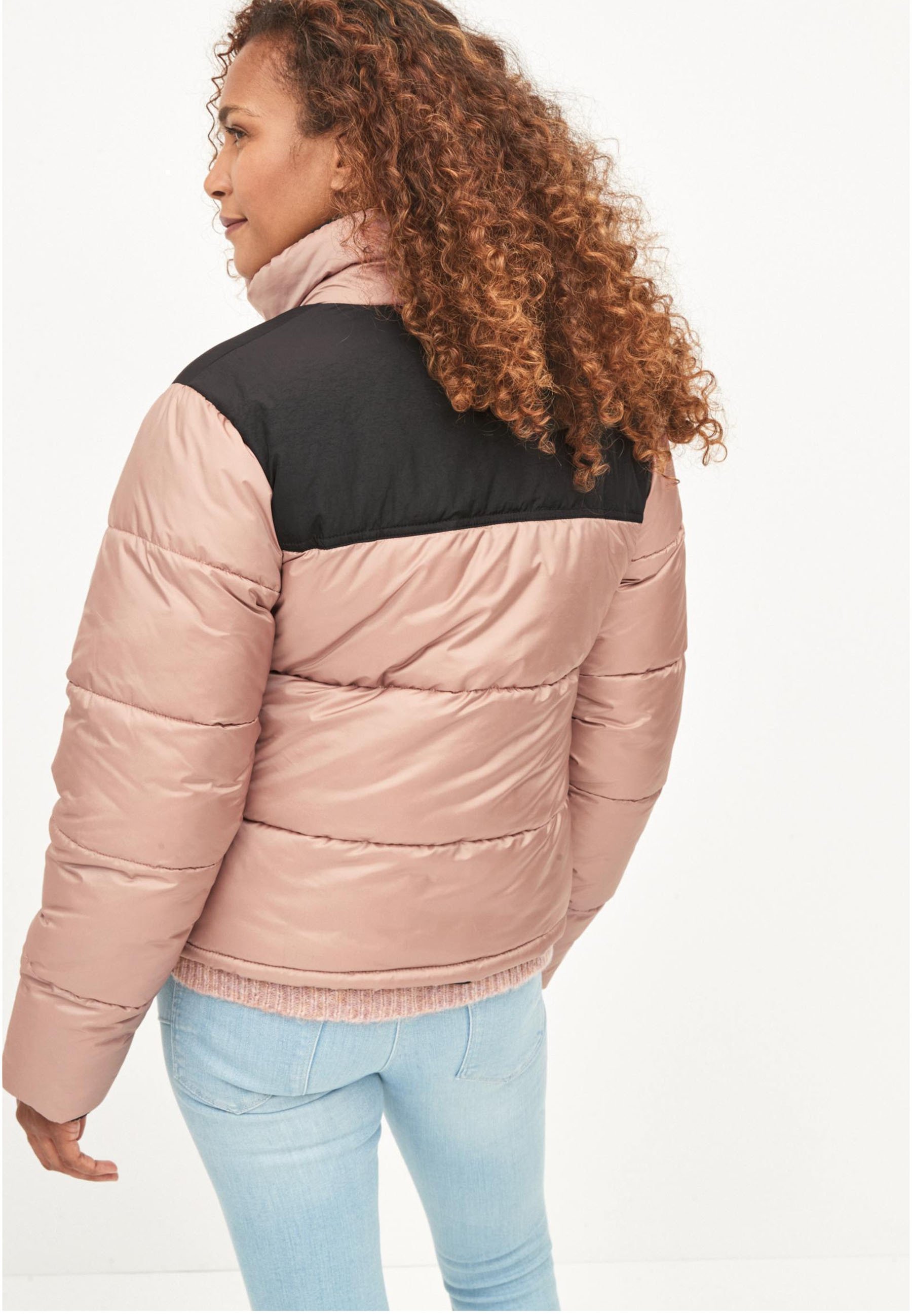 Next rose pink padded coat Clearance