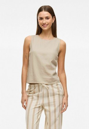 VILA RUNDHALS - Bluse - feather gray