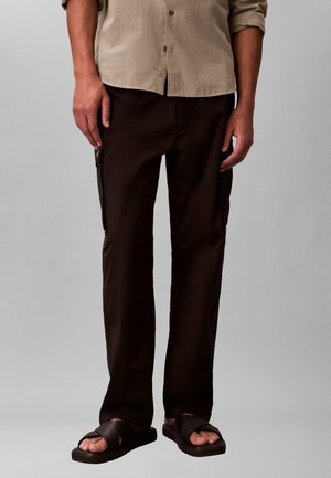 Calvin Klein Jeans PULL ON STRAIGHT - Παντελόνι cargo - black