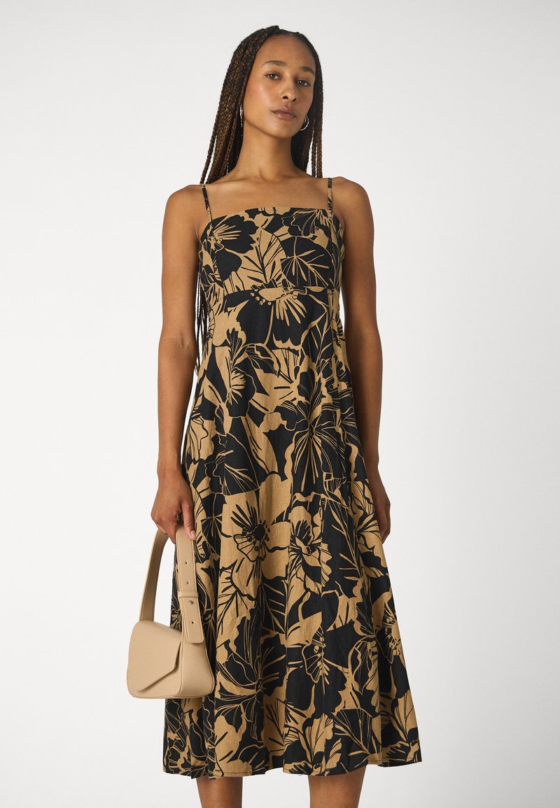 GAP EMPIRE WAIST - Day dress - brown - Zalando.co.uk