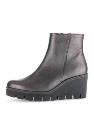 Wedge Ankle Boots - bronze