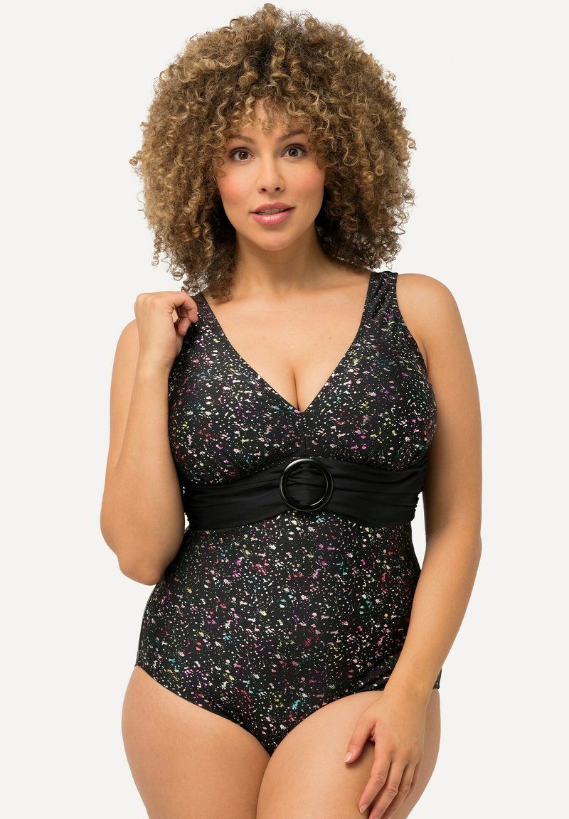 Ulla Popken SPARKLING RING - Costume da bagno - black
