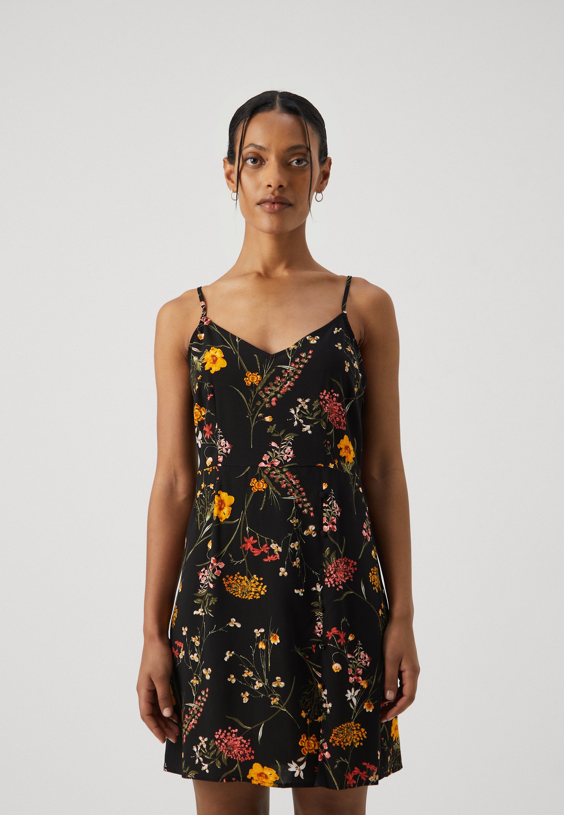 Vero Moda Petite VMEASY SINGLET SHORT DRESS - Day dress - black - Zalando.ie