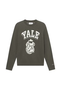 YALE BULLDOG ROUND NECK UNISEX - Vesta - duffel bag green/ivory