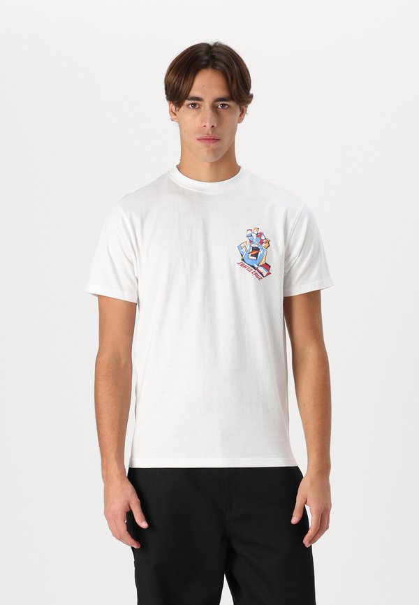 SCREAMING SCRATCHED HAND STRIP UNISEX - Print T-shirt