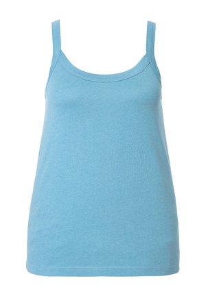 Ulla Popken, ULLA POPKEN DAMEN GROSSE GRÖSSEN SPAGHETTI-TOP 728664 - Top - pale petrol