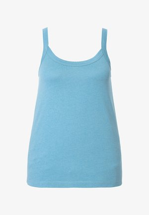 Ulla Popken, ULLA POPKEN DAMEN GROSSE GRÖSSEN SPAGHETTI-TOP 728664 - Top - pale petrol