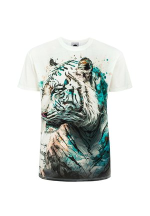 WATERCOLOR TIGER - T-Shirt print - white