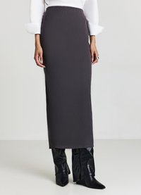 Calliope VITA ALTA - Gonna a tubino - grigio fumo melange