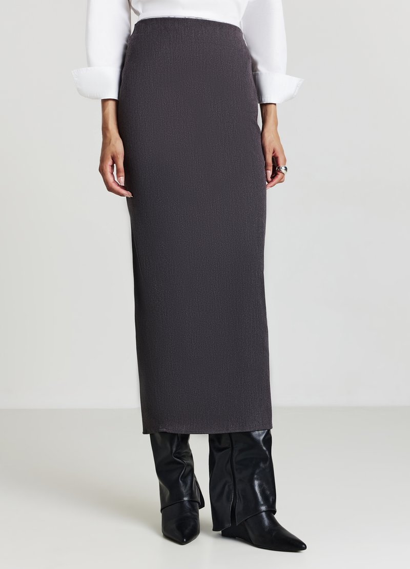 Calliope VITA ALTA - Gonna a tubino - grigio fumo melange