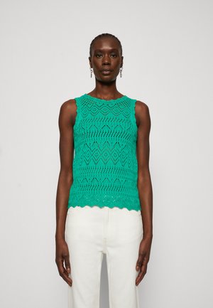 Top Vert IKKS Femme - Taille M En 100% Coton, Occasion En Très Bon état