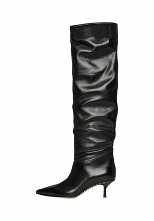 Høje støvler/ Støvler - black - calf