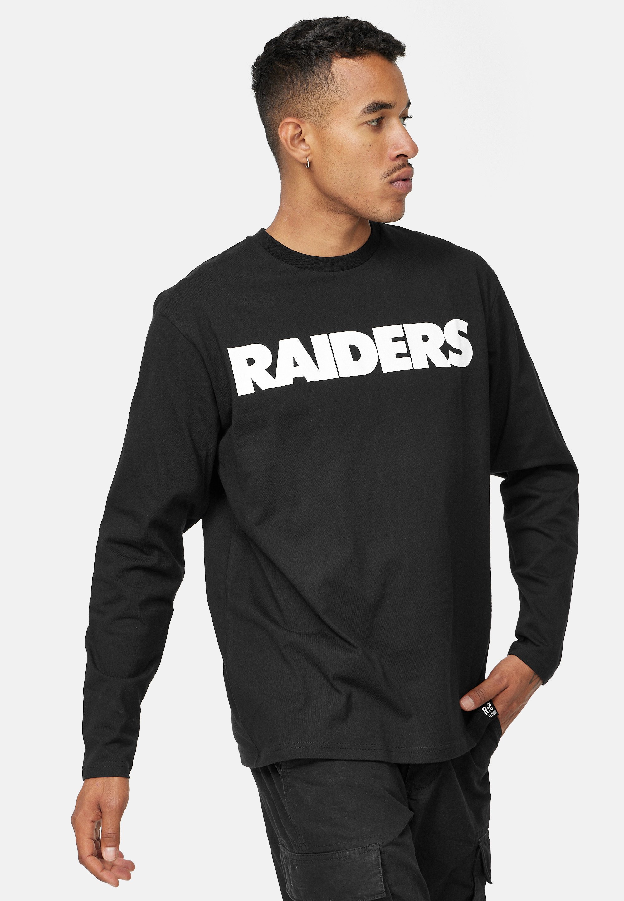 Re:Covered NFL RAIDERS SHIELD - Long sleeved top - black - Zalando