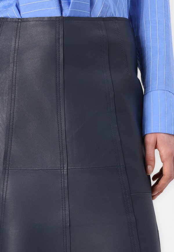 SLFALICE SKIRT - Leather skirt - outer space4