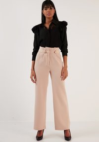 LELA REGULAR FIT - Broek - mink