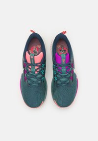 Nike Performance REACTX PEGASUS 5 - Løbesko trail - armory navy/phantom/vivid grape/green frost/hot punch