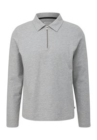 QS Poloshirt - grau meliert