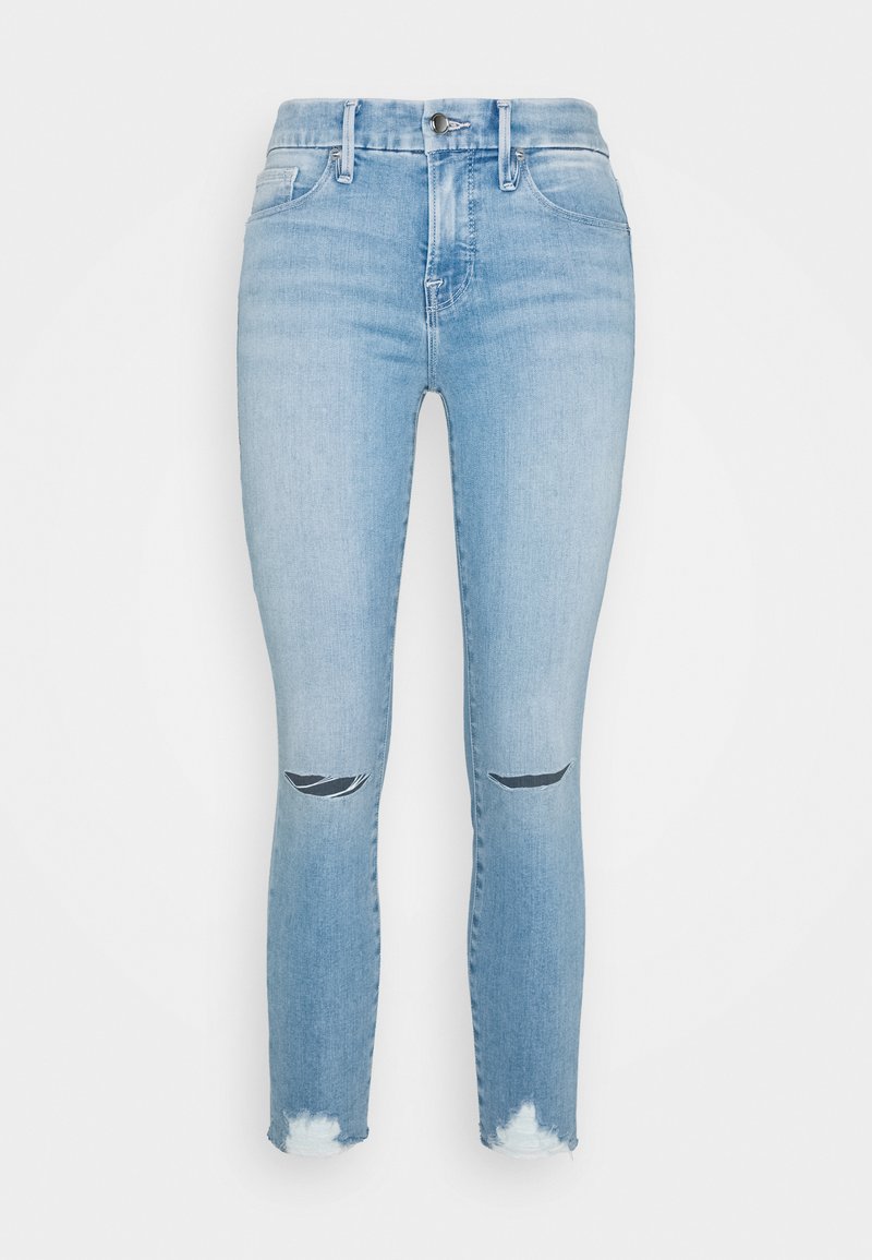 Good American Jeans Skinny Fit lichtblauw denim