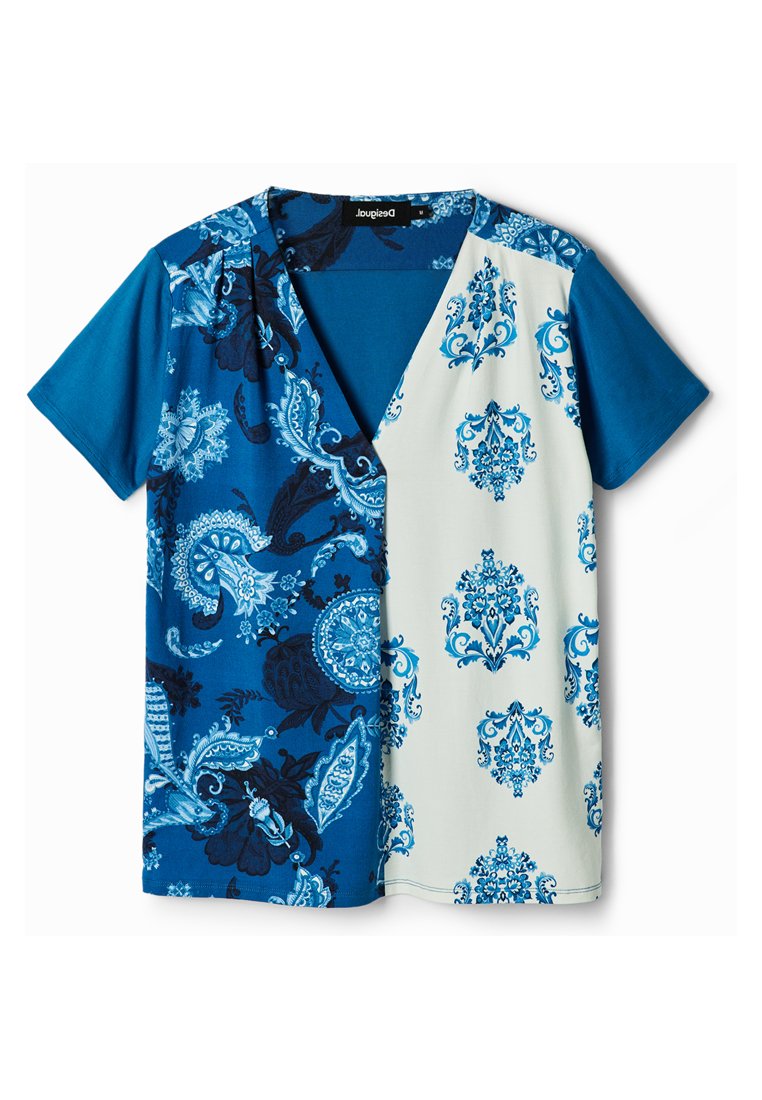 Desigual T-shirt print donkerblauw