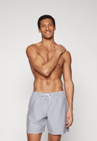 Abercrombie & Fitch PULL ON SUMMER SEERSUCKER  - Plaukimo šortai - black seersucker