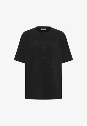 Gestuz, GZELROSE TEE - Camiseta estampada - black