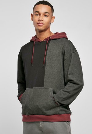 Urban Classics OVERSIZED - Jersey con capucha - black charcoal