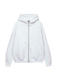 BOXY - Tröja med dragkedja - light grey