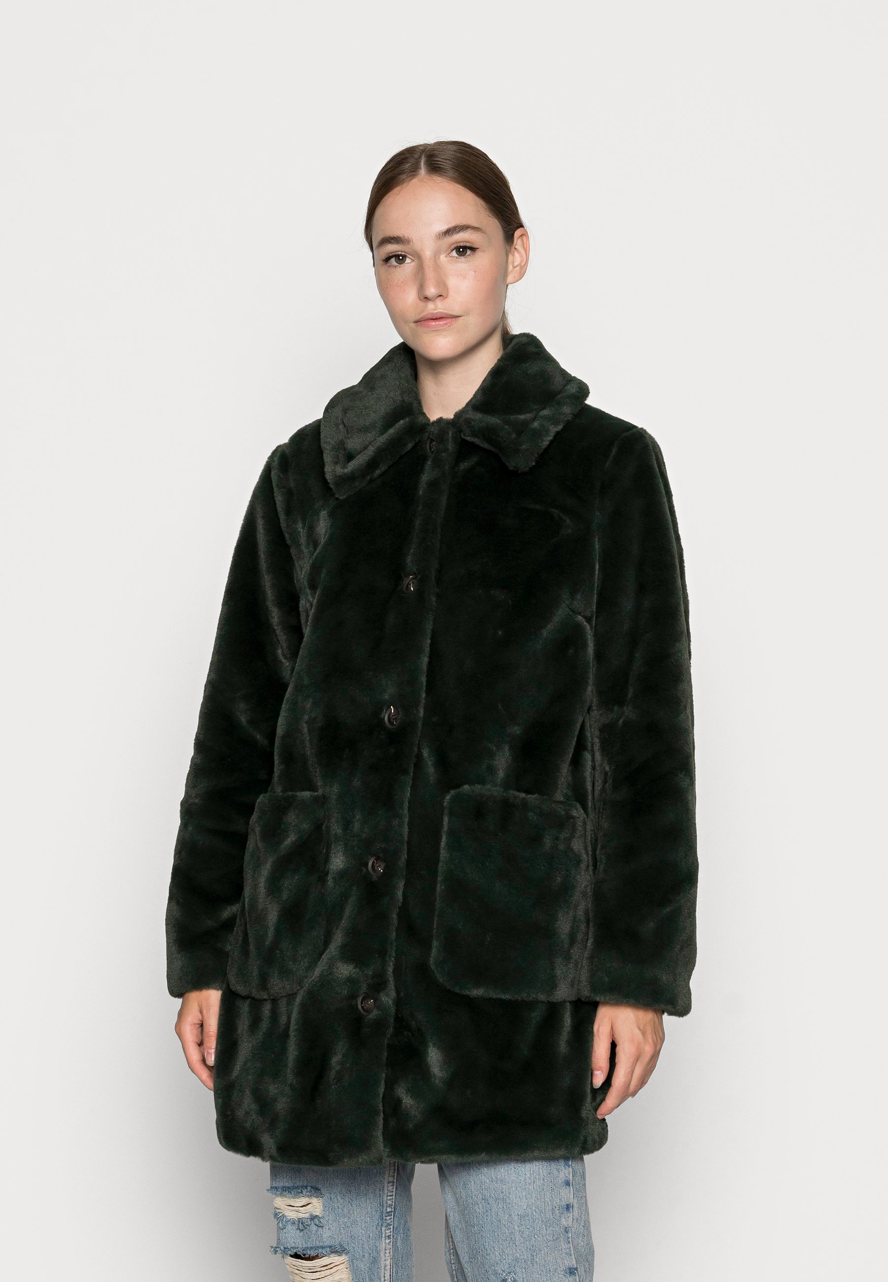 zalando faux fur coat