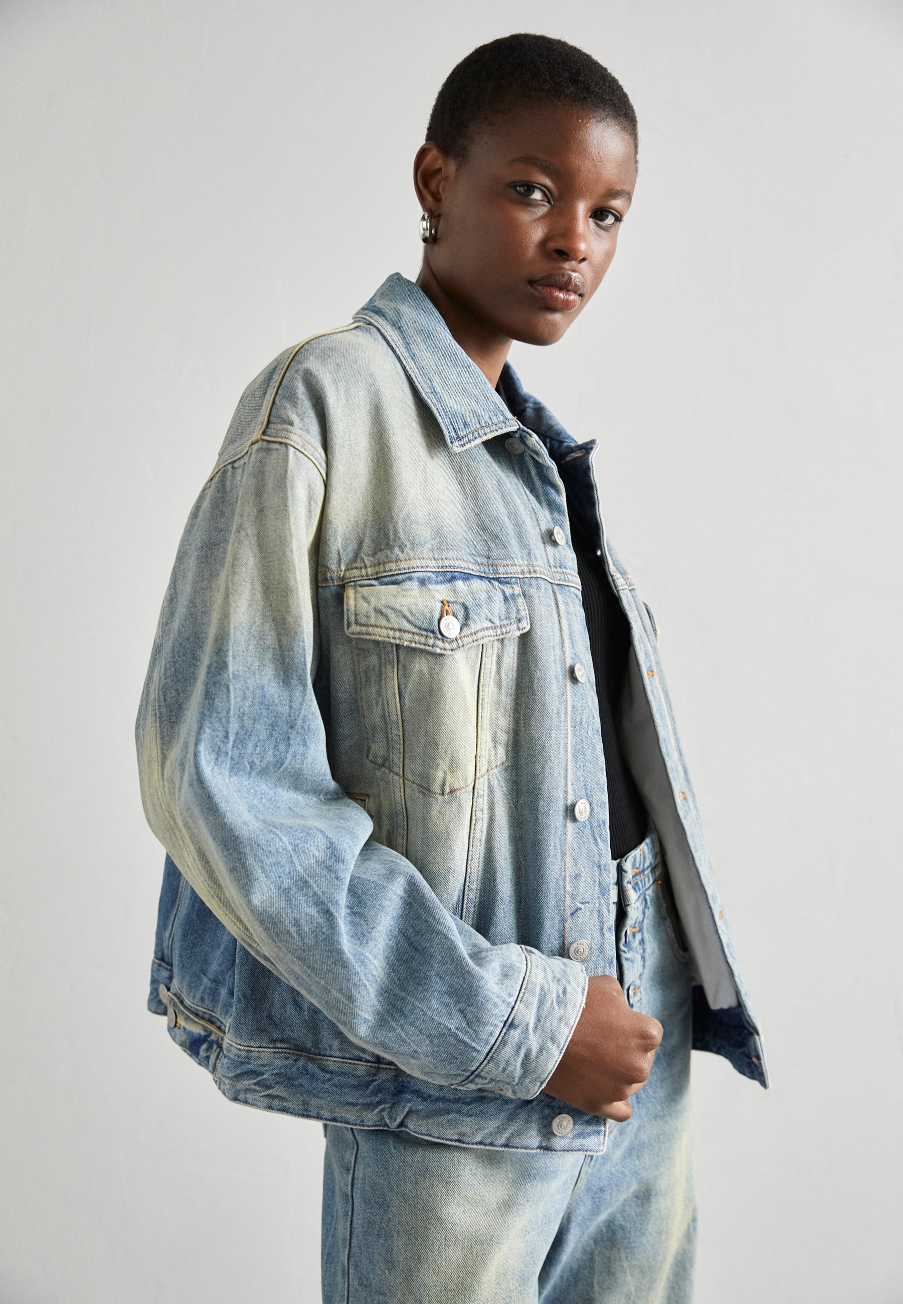 MM6 Maison Margiela Denim jacket - blue sand/blue denim - Zalando
