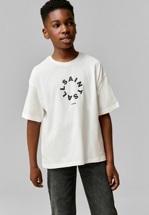 TIERRA CREW LOGO  - Print T-shirt - white