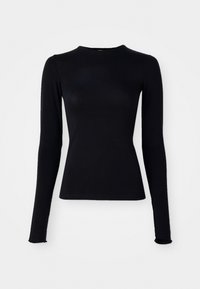 FITTED - T-shirt à manches longues - black