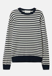 STRIPED CREW NECK - Džemper - dark night