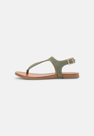 LEATHER - Sandals - khaki