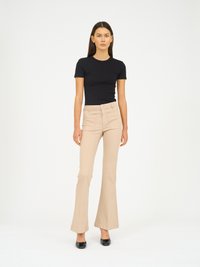 Ivy Copenhagen CHARLOTTE - Široké džíny - stone beige