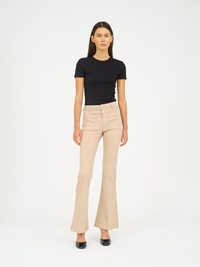 Ivy Copenhagen CHARLOTTE - Široké džíny - stone beige