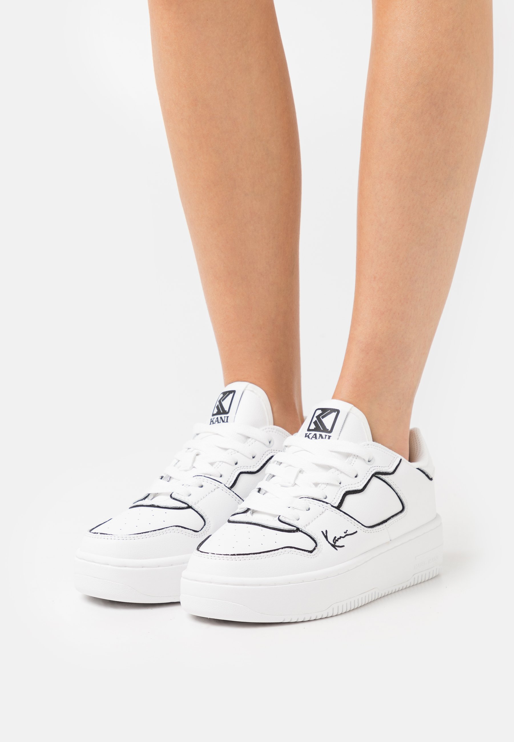 Karl Kani UP - Sneakers laag - white/black/wit - Zalando.nl