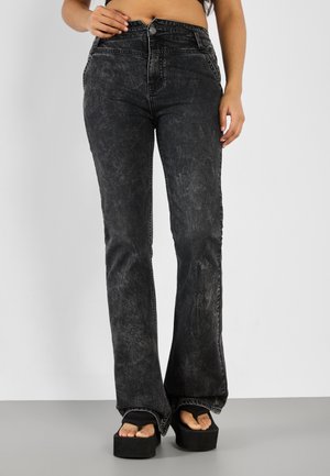 Flared Jeans - black