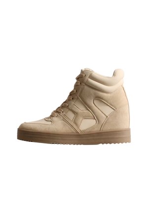 Super Mode, BASKET MONTANTE À LACETS SUPER MODE - Baskets montantes - beige