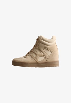 Super Mode, BASKET MONTANTE À LACETS SUPER MODE - Baskets montantes - beige