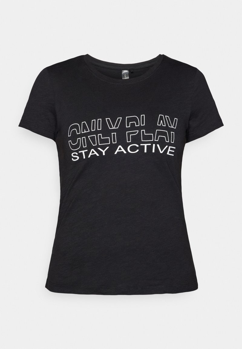 Only Play T-shirt print zwart