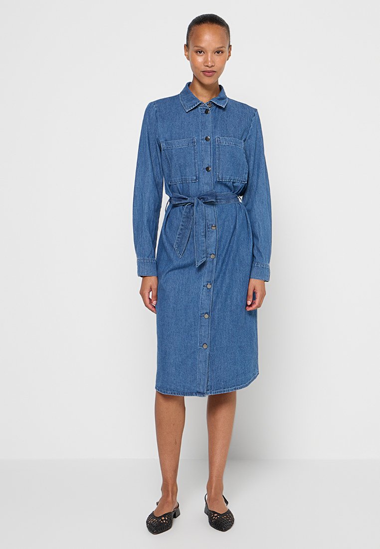 ONLY Jeansjurken donkerblauw