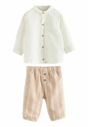 Next, SET - Pantalon classique - white orange stripe