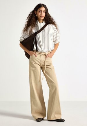 WIDE PEGGY  - Jeans baggy - beige